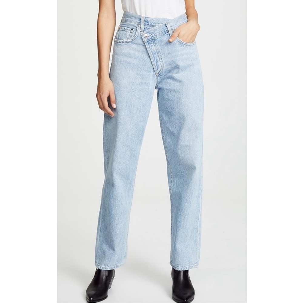 Agolde criss cross jeans
